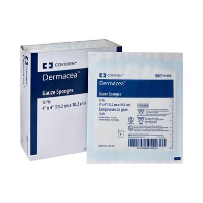Dermacea Gauze Sponge 4 X 4 Inch 12-Ply Sterile 2 per Pack (763387_CS)