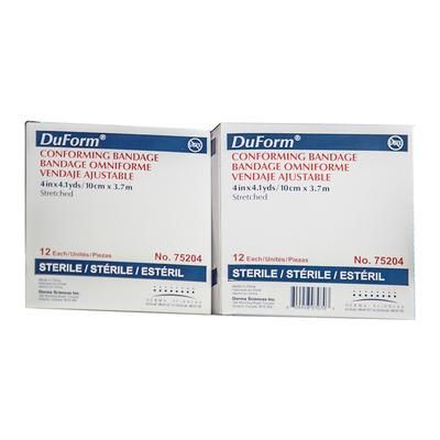 Duform Conforming Bandage 4 Inch X 4-1/10 Yard 1-Ply Sterile 1 per Pack (645796_CS)