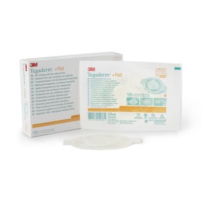 3M Tegaderm Transparent Film Dressing with Pad 3-1/2 X 4 Inch Frame Style Delivery Rectangle Sterile (318722_BX)