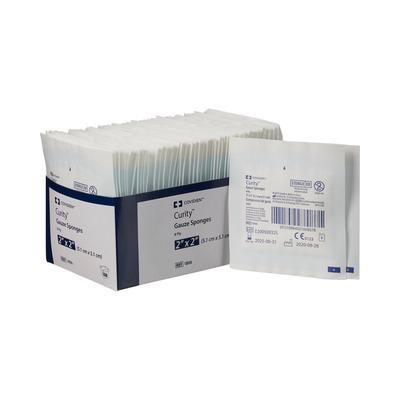 Curity Gauze Sponge 2 X 2 Inch 8-Ply Sterile 2 per Pack (401579_CS)