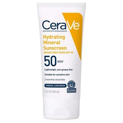 CeraVe Hydrating Mineral Sunscreen Sunscreen SPF 50 Lotion 5 oz. Tube (1253473_EA)