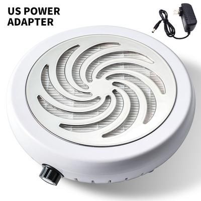 45000 RPM Super Suction Nail Dust Collector, Powerful Nails Dust Extractor & Fan Vacuum Cleaner And Filter silver us