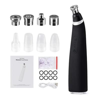 Diamond Microdermabrasion Machine For Deep Facial Exfoliation And Skin Cleansing At Home black