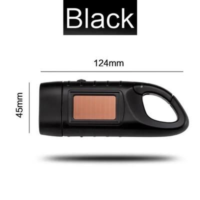 USB Rechargeable LED Keychain Flashlight, Waterproof, Strong Light, Pocket Sized Mini Torch For Outdoor Hiking & Camping black 2