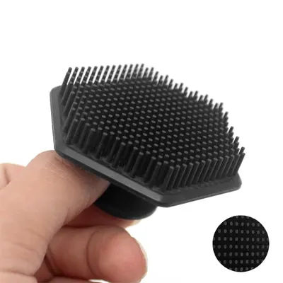 Mens Silicone Face Scrub Brush Deep Clean & Exfoliating Tool black A