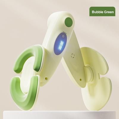 Women Postpartum Repair Trainer, LED Counted Pelvic Floor Muscle Leg Clamps For Convenient Fitness & Toning green