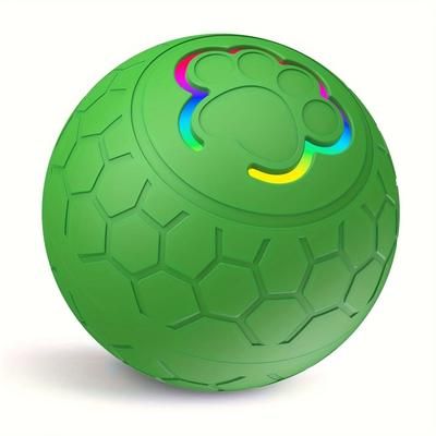 Smart Electronic Pet Toy Ball With USB Charging And RGB Lights green 300mah