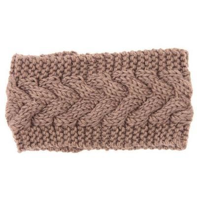 Knitted Ear Warmer Headwrap Stylish Thermal Winter Accessory & Perfect Gift Khaki