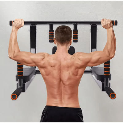 Heavy Duty Wall Mounted Pull Up Bar And Dip Station For Home Gym Strength Training Heavy Duty Wall Mounted Pull Up Bar And Dip Station For Home Gym Strength Training