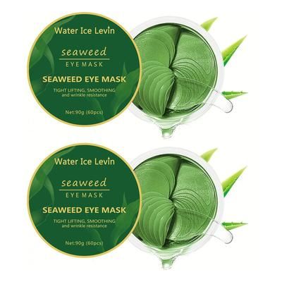 Seaweed Hyaluronic Acid Eye Mask Collagen Eye Patch For Dark Circle Removal, Firming & Moisturizing Facial Care 2 Pcs
