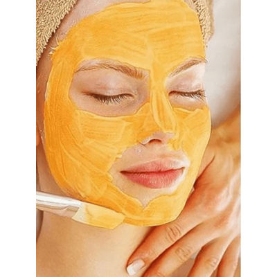 Glycolic Acid Peel Pumpkin Enzyme Facial Face Mask With AHA & Fan Brush, Exfoliating & Brightening Treatment 2oz.