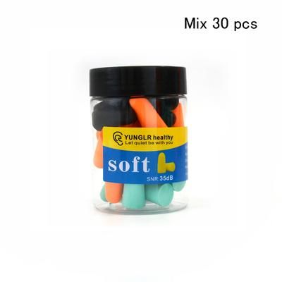 Soft Foam Earplugs For Sleeping Noise Reduction Sound Cancelling Travel Ear Plugs Protection Anti Bruit Insulation 30 Pcs Mix