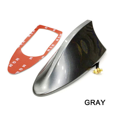 Universal Car Antenna Replacement Durable Shark Fin Roof Antenna For Enhanced Radio Reception gray
