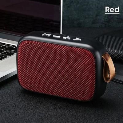 Mini Wireless Bluetooth Speaker Outdoor Portable Subwoofer With FM Stereo, USB TF Card Playback, Rechargeable Speaker red