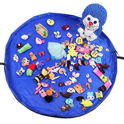 No Mess Pack And Play Toy Storage Bag Portable, Easy Cleanup | Perfect Gift For Kids Blue 60 Inches (150 CM)