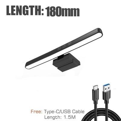 Dimmable LED Monitor Light Bar For Learning, Reading, And Work, Eye Care Screen Hanging Lamp With Display Lighting black s