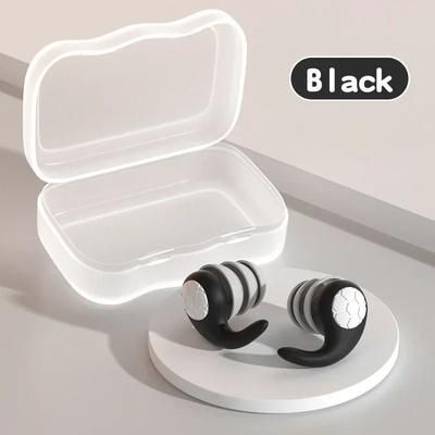Noise Reduction Earplugs For Sleep Travel And Work With Waterproof Design And Ear Protection black