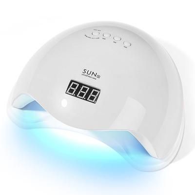 UV LED Nail Lamp For Gel Polish, Professional Salon Dryer With 4 Timer Settings, Auto Sensor & LCD Screen white