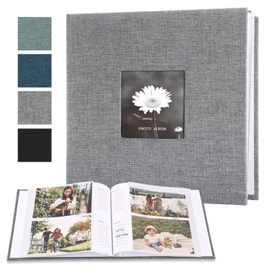 Linen Photo Album For 6 Inch Prints With Writable Interleaf Pages grey 200pcs