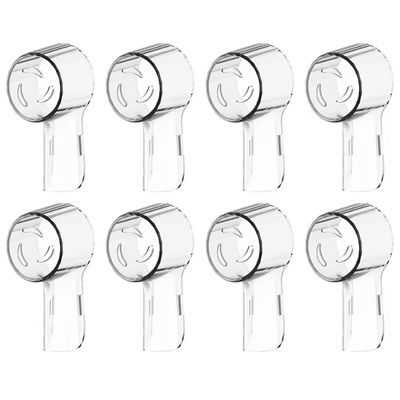 Toothbrush Head Covers For Oral B And IO Series Dustproof Cap Protectors clear 8 Pcs