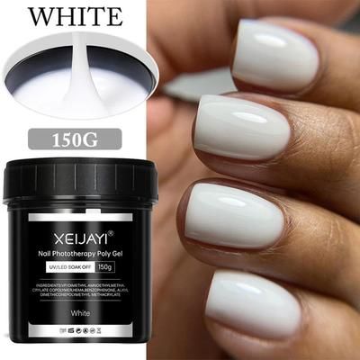 UR Sugar Deluxe Builder Gel Kit Nude & Clear Hard Extension Gel For Strong Salon Nails white