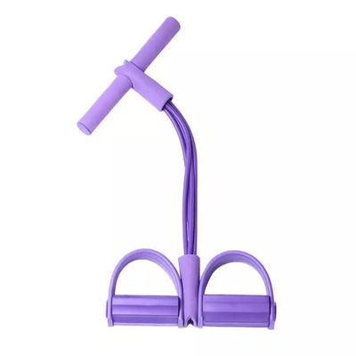 Puller Rope Yoga Exercise Band, Foot Pedal Resistance Trainer For Full Body Stretch Pull, Home Workout & Fitness Toning purple 6 Tube Heavy Resistan