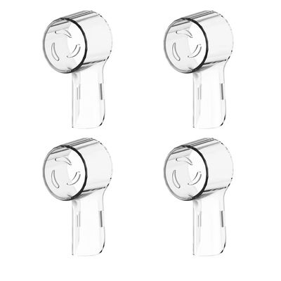 Toothbrush Head Covers For Oral B And IO Series Dustproof Cap Protectors clear 4 Pcs