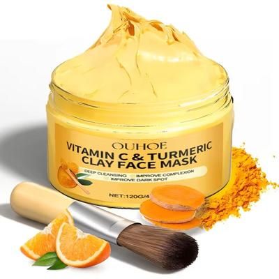 Turmeric Vitamin C Clay Mask Deep Cleansing Facial For Dark Spots And Even Skin Tone Turmeric Vitamin C Clay Mask Deep Cleansing Facial For Dark Spots And Even Skin Tone