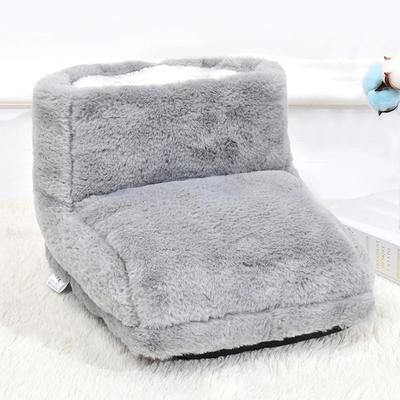 USB Electric Foot Warmer Washable Heating Pad For Cozy Winter gray
