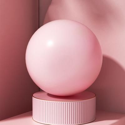 Women Gym Yoga Fitness Ball Thickening Type Anti Explosion Pilates Workout Mini Ball, Sculpting Legs And Hips pink