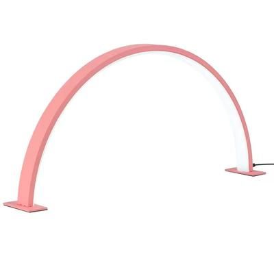 U Shaped LED Desk Lamp Dimmable Eye Protection Light pink us Plug