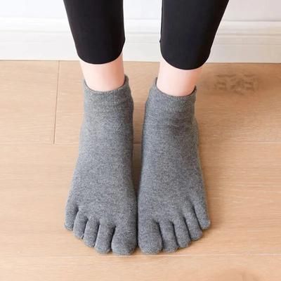 Anti Slip Yoga Socks For Women Soft Cotton Fitness Socks eur 35 42 Us 4.5 8.5 dark Grey