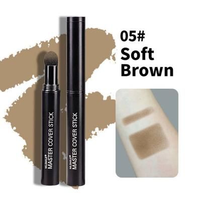 Hairline Powder Pen, Modified Hair Coverage & Shadow Powder For Natural Looking Hairline Repair soft Brown