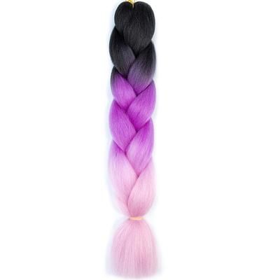 Jumbo Braids Extensions Synthetic Braiding Hair Kanekalon Afro Ombre Color Hair For Kids Children Crochet Twist Braid zitong c5 24inches
