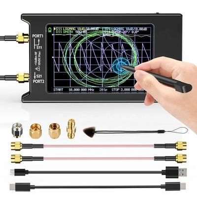 Updated NanoVNA H4 Vector Network Analyzer HF VHF UHF Antenna Analyzer With SD Card Slot Updated NanoVNA H4 Vector Network Analyzer HF VHF UHF Antenna Analyzer With SD Card Slot