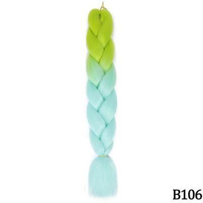 Jumbo Braids Extensions Synthetic Braiding Hair Kanekalon Afro Ombre Color Hair For Kids Children Crochet Twist Braid zitong b106 24inches