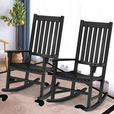 Premium Wooden Rocking Chair For Patio & Living Room, Weather Resistant Acacia Wood With Comfortable High Back Premium Wooden Rocking Chair For Patio & Living Room, Weather Resistant Acacia Wood With Comfortable High Back