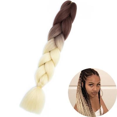 Jumbo Braid Hair Extensions, Ombre Kanekalon Synthetic Yaki Braids For Women, DIY Braiding Hair In Multiple Colors zitong b39 24inches