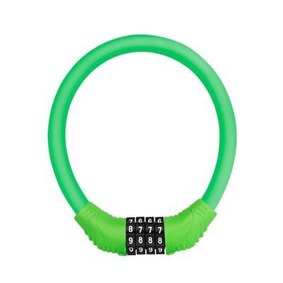 Stainless Steel Digital Code Bicycle Lock, Anti Theft Cable Lock With Digit Combination Padlock For Secure Bike green