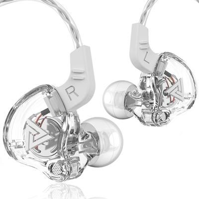 Wired Earphones With Mic, HiFi Sound Quality In Ear Headphones, Gaming Headset For Mobile, PC, Bass Earbud transparent