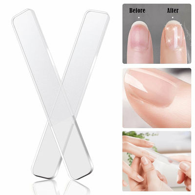 Professional Deluxe PS Crystal Glass Nail File, Durable Fingernail Shaping Tool For Natural & Gel Nail Professional Deluxe PS Crystal Glass Nail File, Durable Fingernail Shaping Tool For Natural & Gel Nail
