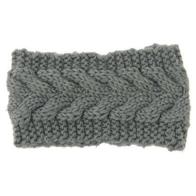Knitted Ear Warmer Headwrap Stylish Thermal Winter Accessory & Perfect Gift Gray