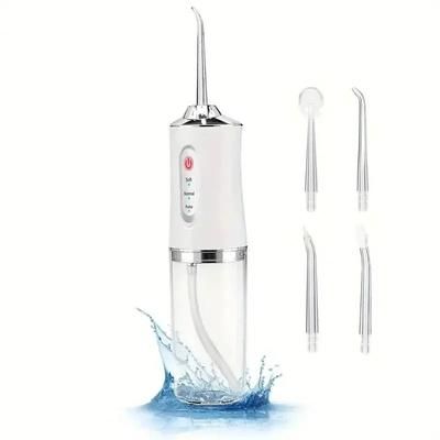 Portable Smart Electric Oral Irrigator With 4 Jets And 3 Modes white