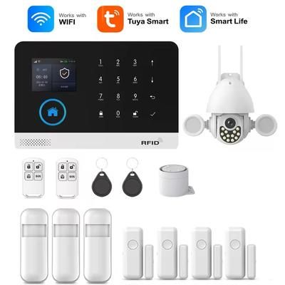 Smart WiFi GSM Home Alarm System With Motion Sensor And App Control For Alexa deluxe Kit C t22w au Plug