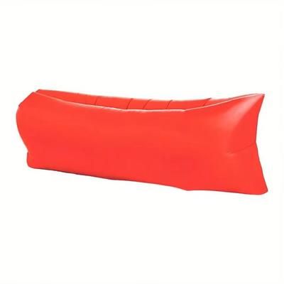 Recliner Inflatable Sofa Bag For Outdoor Camping And Festivals red