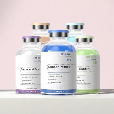 Salmon Water Oxygen Stem Cell Serum Ampoule Spray, Anti Aging Peeling Moisturizing Jet Care Skincare Treatment 50mlx5bottles nicotinamide