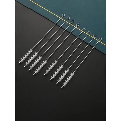 PrecisionClean 10 Piece Stainless Steel Tube And Equipment Cleaning Brush Set white 10 Pcs