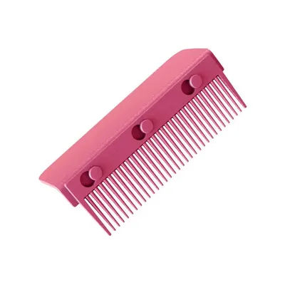 Hair Straightener Comb Flat Iron Comb Attachment, Clip On Grip Comb, Washable Reusable Styling Tool For Smooth Hair rose Red