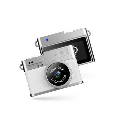Xiaomi 1080P HD Mini Thumb Camera Screen Portable Student Sports Video Camera, Compact Campus & Travel Necklace white