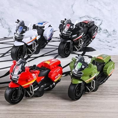 Children Inertia Motorcycle Toy, Diecast SWAT Fire Bike For Boys, Random Style Fun Children Inertia Motorcycle Toy, Diecast SWAT Fire Bike For Boys, Random Style Fun